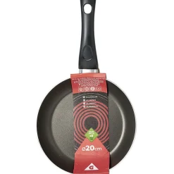 Gifi Poêle aluminium noir et rouge Ø20cm