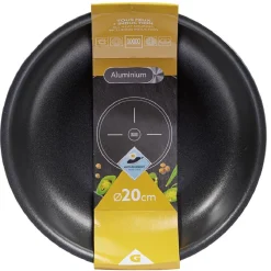 Gifi Poêle antiadhérente sans poignée noir Ø20cm