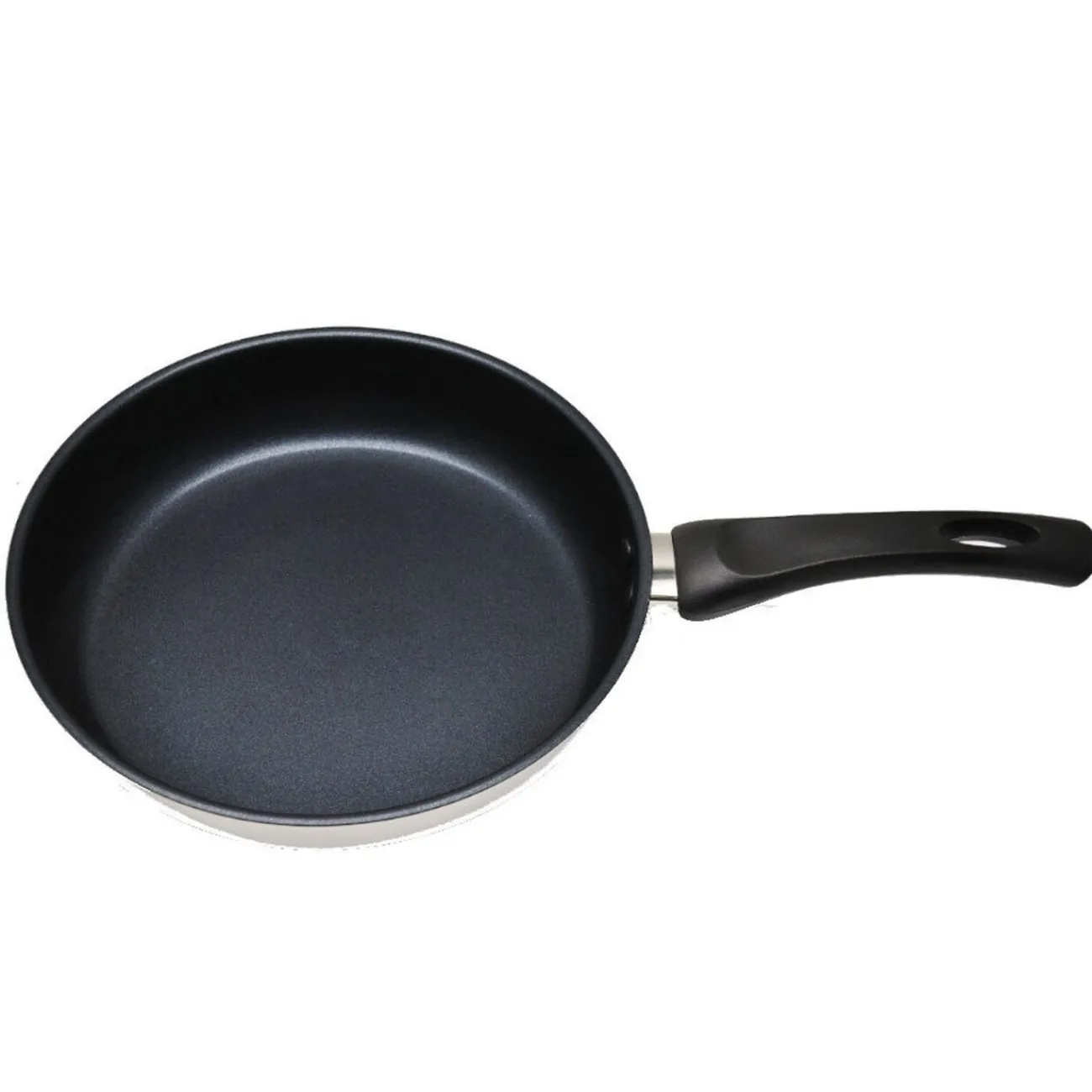 Gifi Poêle antiadhésive inox poignée bakélite noire