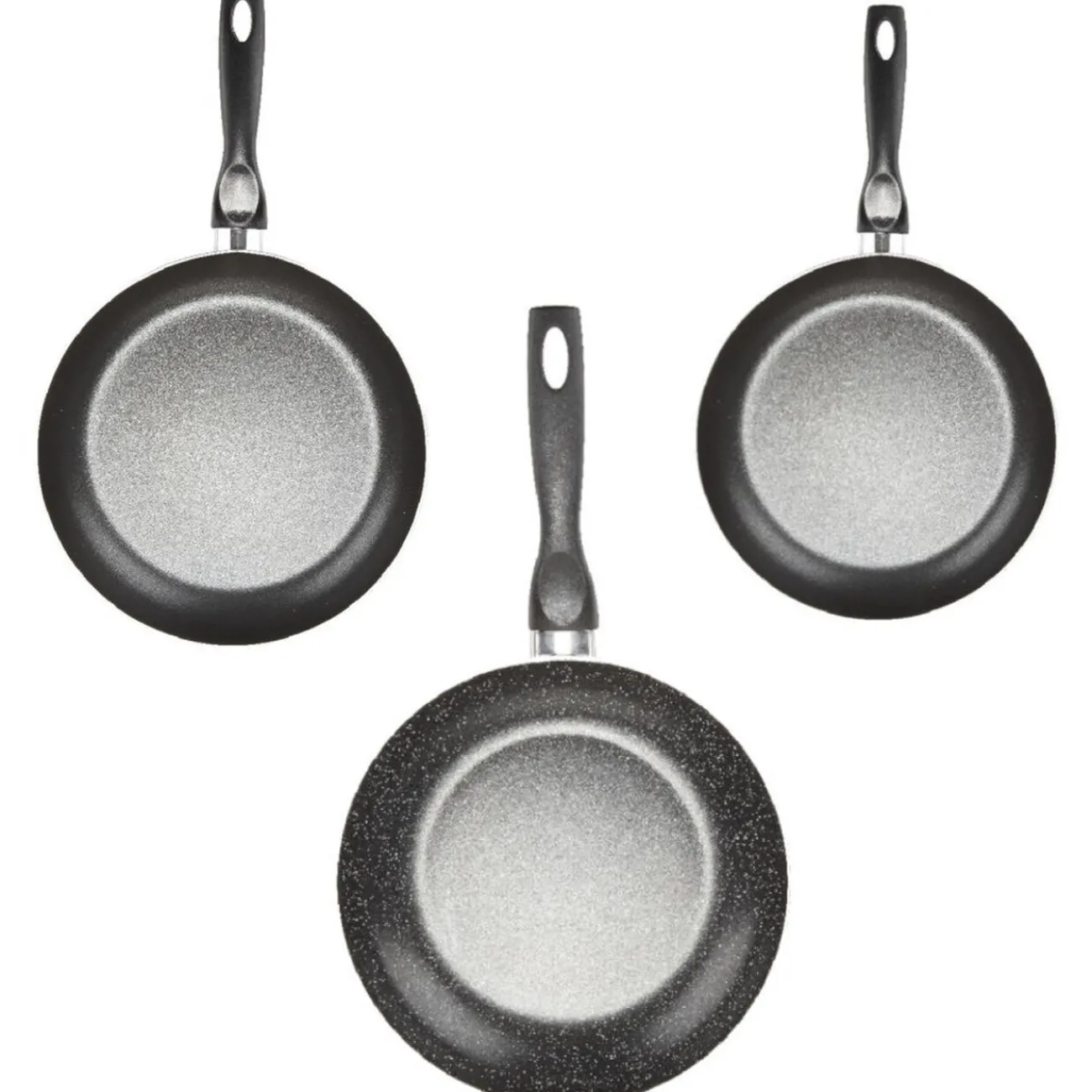 Gifi Poêle noire en aluminium x3