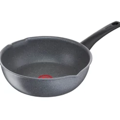 Gifi Poêle sauteuse Tefal Mineralia Force aluminium moucheté gris noir ø 26 cm