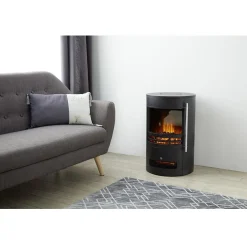 Gifi Chauffage^Poêle soufflant 2en1 Homday déco effet flamme