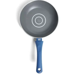 Gifi Poêle tous feux Ø28cm aluminium gris et bleu