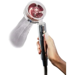 Gifi Equipement Douche^Pommeau de douche bouton start/stop tête inclinable et pivotante