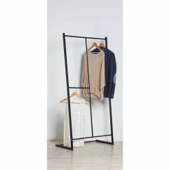 Gifi Rangement|Portant à vêtements loft 2 niveaux métal noir