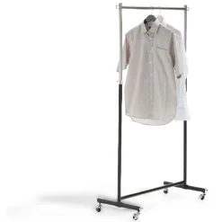 Gifi Rangement|Portant à vêtements noir sur roulettes