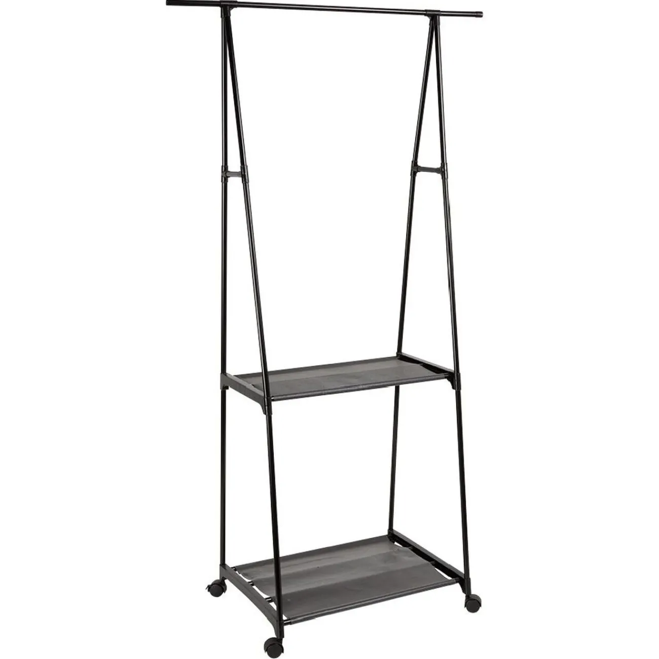 Gifi Rangement|Portant avec tablettes métal noir