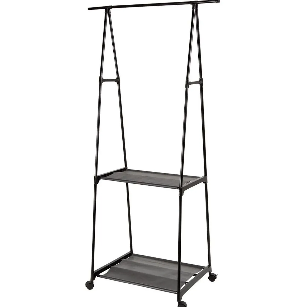 Gifi Rangement|Portant avec tablettes métal noir