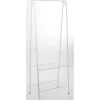 Gifi Rangement|Portant vêtement simple blanc avec 2 tablettes
