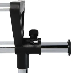 Gifi Rangement|Portant vêtements à roulettes noir et gris