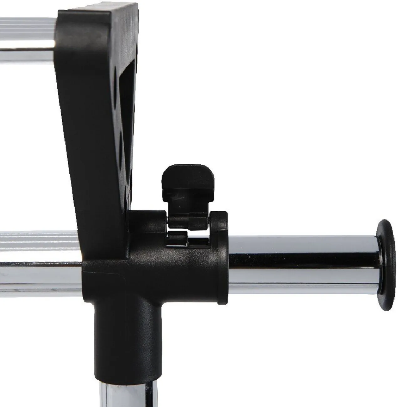 Gifi Rangement|Portant vêtements à roulettes noir et gris