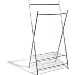 Gifi Rangement|Portant vêtements double gris