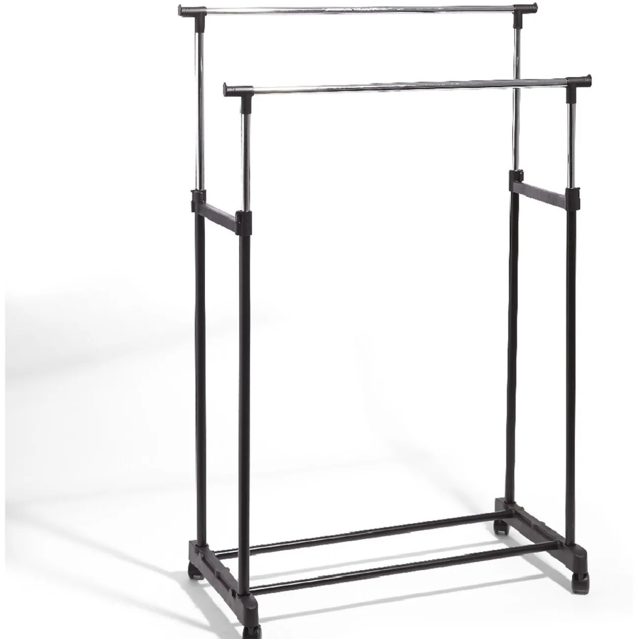 Gifi Rangement|Portant vêtements double noir