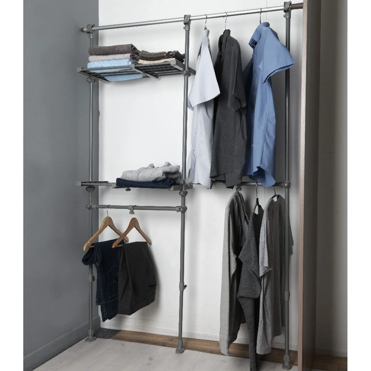 Gifi Rangement|Portant vêtements modulable