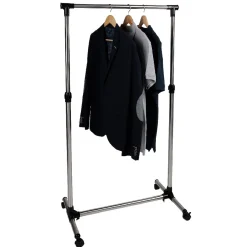 Gifi Rangement|Portant vêtements tube simple noir