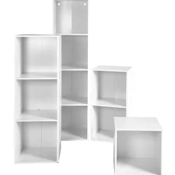 Gifi Rangement|Porte Box Cube bois blanc
