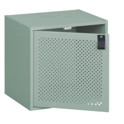 Gifi Rangement|Porte Box Cube métal ajouré vert
