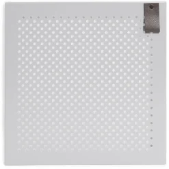 Gifi Rangement|Porte Box Cube métal ajouré gris