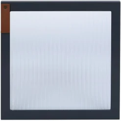 Gifi Rangement|Porte Box Cube 32,2xH32,2x1,2cm bois et verre