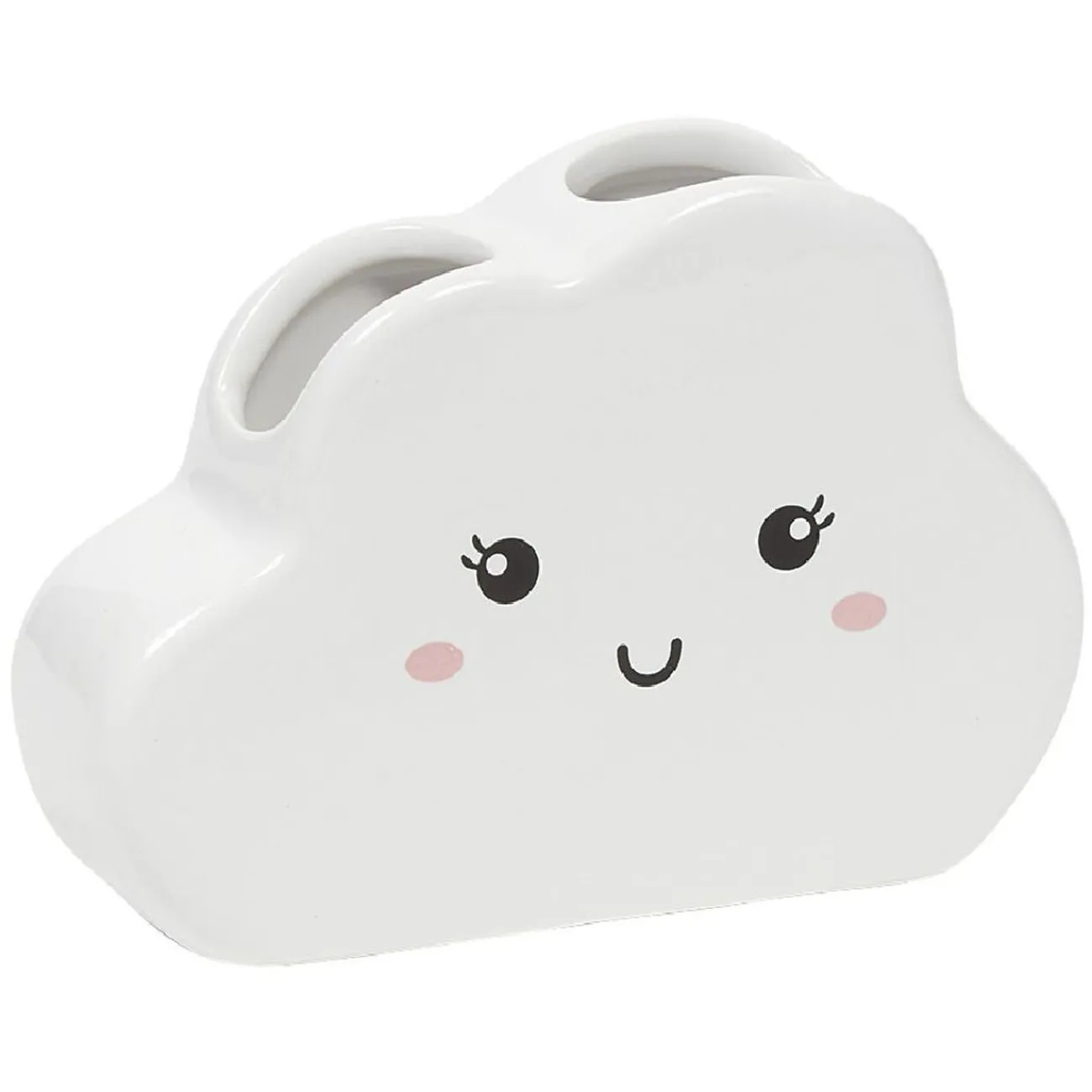 Gifi Aménagement Salle De Bain^Porte brosse à dents en céramique design nuage