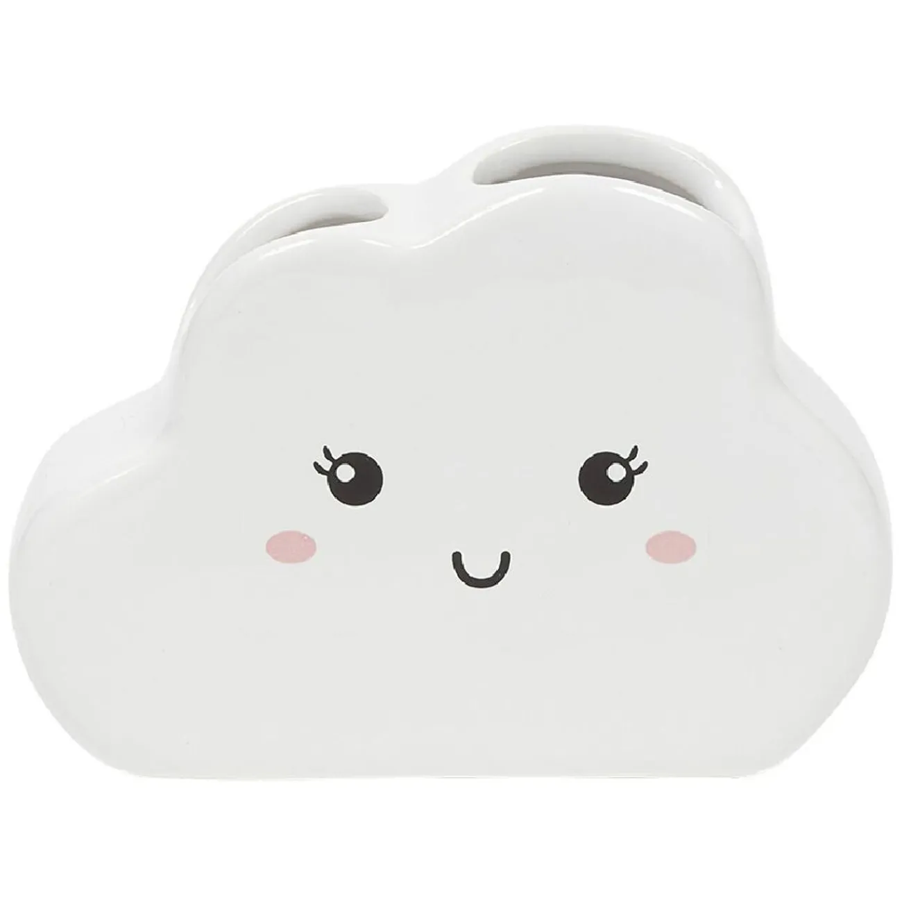 Gifi Aménagement Salle De Bain^Porte brosse à dents en céramique design nuage