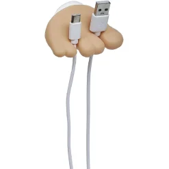 Gifi Aménagement Salle De Bain^Porte brosse à dents et câble 2 en 1 forme pied