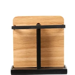 Gifi Aménagement Salle De Bain^Porte brosses à dents couleur bois et noir