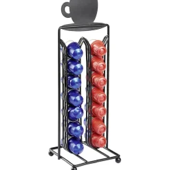 Gifi Porte capsules à café en métal design tasse noir