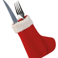 Gifi Porte couverts botte de Noël x2