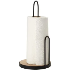 Gifi Porte essuie-tout métal et bambou