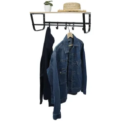 Gifi Rangement|Porte manteau mural avec tablette