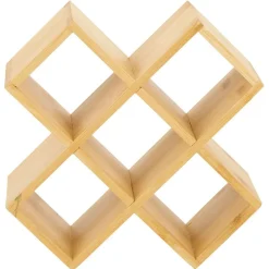 Gifi Porte épice 5 cases bambou 17x17xH9cm