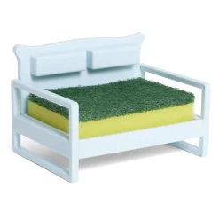 Gifi Nettoyage Et Entretien|Porte éponge forme canapé bleu ou marron