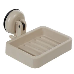 Gifi Aménagement Salle De Bain^Porte savon à ventouse gris