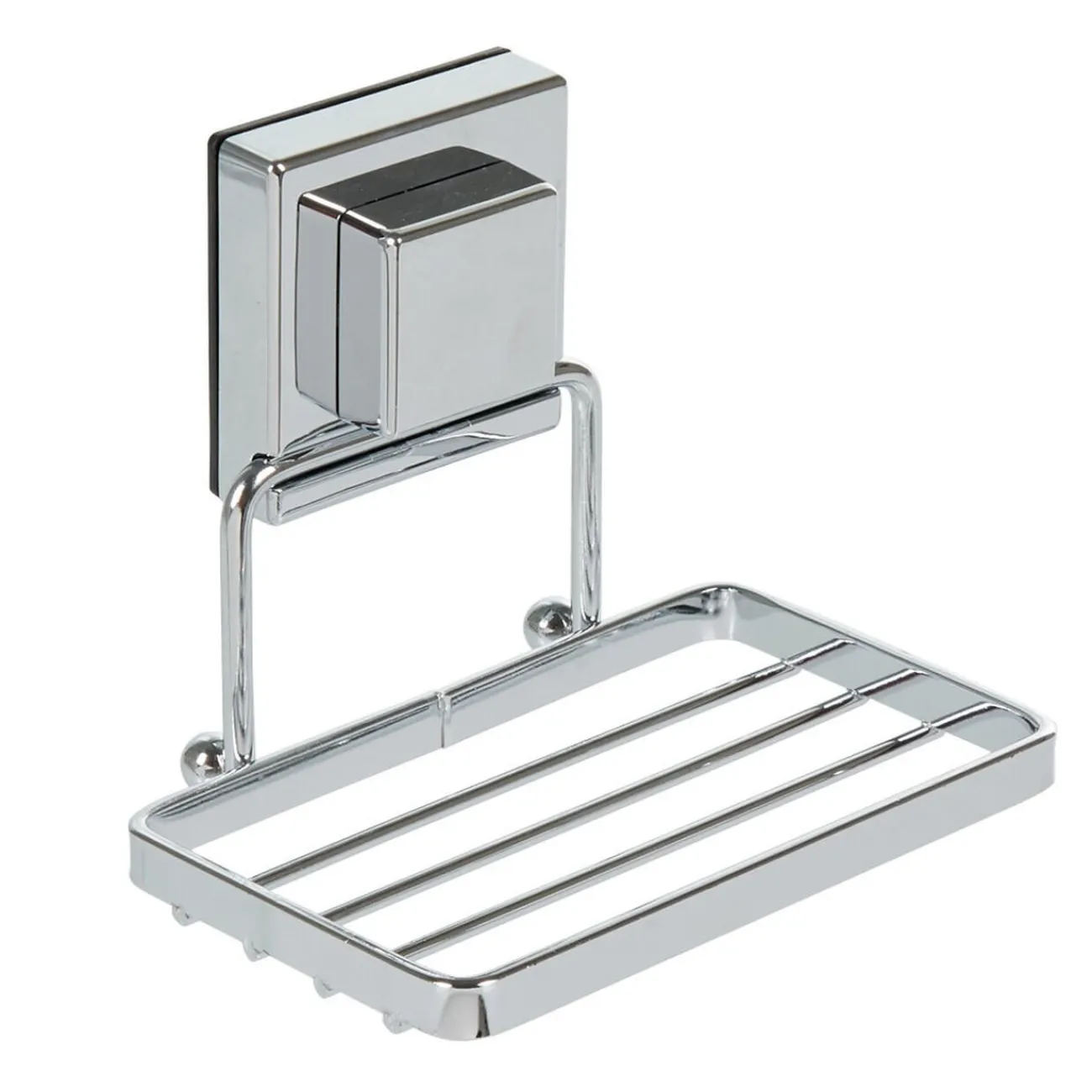 Gifi Aménagement Salle De Bain^Porte savon blanc à ventouse gris