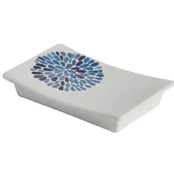 Gifi Aménagement Salle De Bain^Porte savon blanc design cyclade bleu