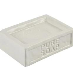 Gifi Aménagement Salle De Bain^Porte savon écru avec inscription pure soap