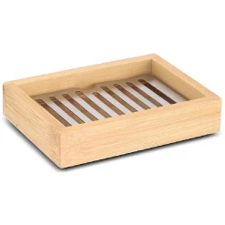 Gifi Aménagement Salle De Bain^Porte savon en bambou naturel