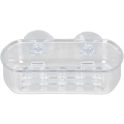 Gifi Aménagement Salle De Bain^Porte savon transparent à ventouse