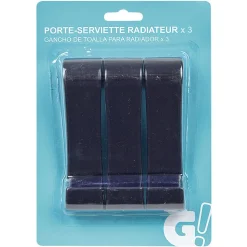 Gifi Aménagement Salle De Bain^Porte serviette en plastique x 3