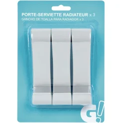 Gifi Aménagement Salle De Bain^Porte serviette en plastique x 3