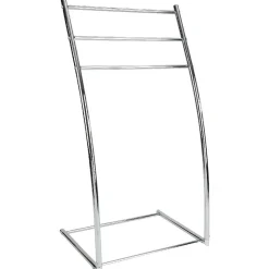 Gifi Aménagement Salle De Bain^Porte serviettes à 3 niveaux gris chromé