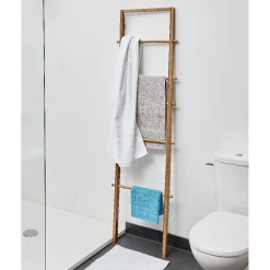 Gifi Aménagement Salle De Bain^Porte serviettes échelle bambou