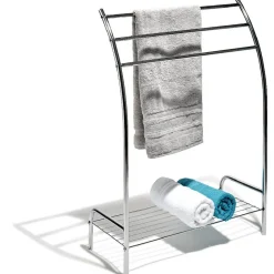 Gifi Aménagement Salle De Bain^Porte serviettes gris chromé