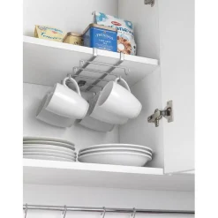 Gifi Porte tasse x10 Metaltex à fixer sur étagère