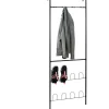 Gifi Rangement|Porte-manteaux range chaussures de porte noir