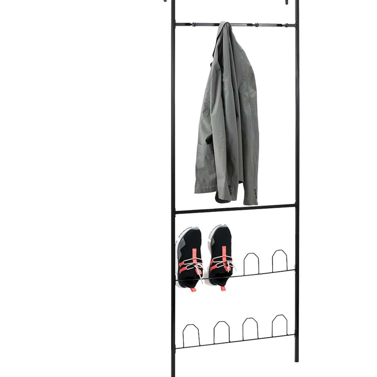 Gifi Rangement|Porte-manteaux range chaussures de porte noir