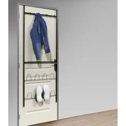 Gifi Rangement|Porte-manteaux range chaussures de porte noir