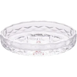 Gifi Aménagement Salle De Bain^Porte-savon en verre effet cristallin transparent 12x8xH2,5cm