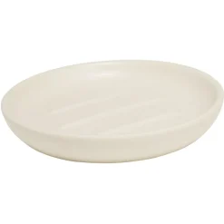 Gifi Aménagement Salle De Bain^Porte-savon rond céramique beige Ø10xH2cm